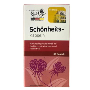 Tinh dầu hoa anh thảo Đức - Sanct Bernhard Schonheits Kapseln (Hộp 60 viên)